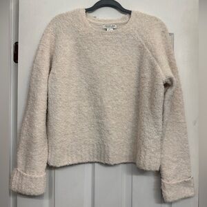 Rachel Zoe Soft Cream Crew Neck Sweater